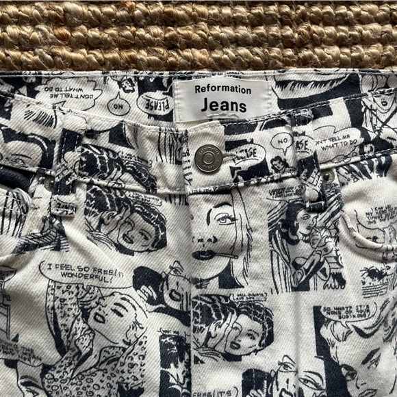 Reformation Newsprint Jeans - Picture 10 of 12